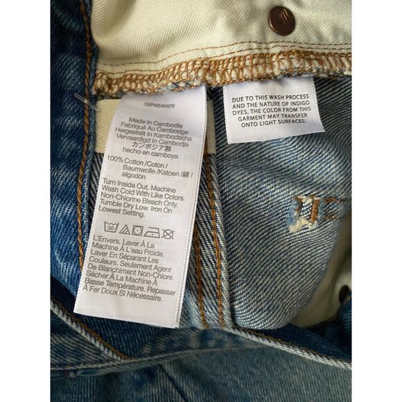 Madewell the Relaxed Denim Shorts in Kelton Wash: Raw-Hem Edition Low Rise sz 31 - Picture 10 of 10